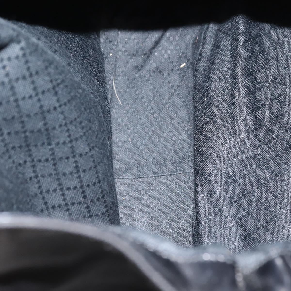 Gucci Vintage Bamboo Handle Bag Nylon, BLACK, NYLON, Handbag