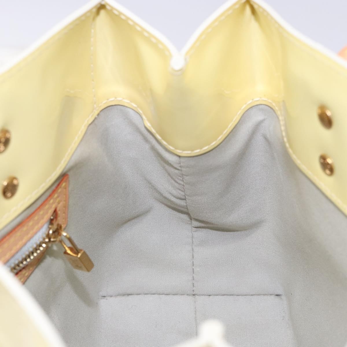 Louis Vuitton Reade Handbag Monogram Vernis, BEIGE, PATENT_LEATHER, Handbag
