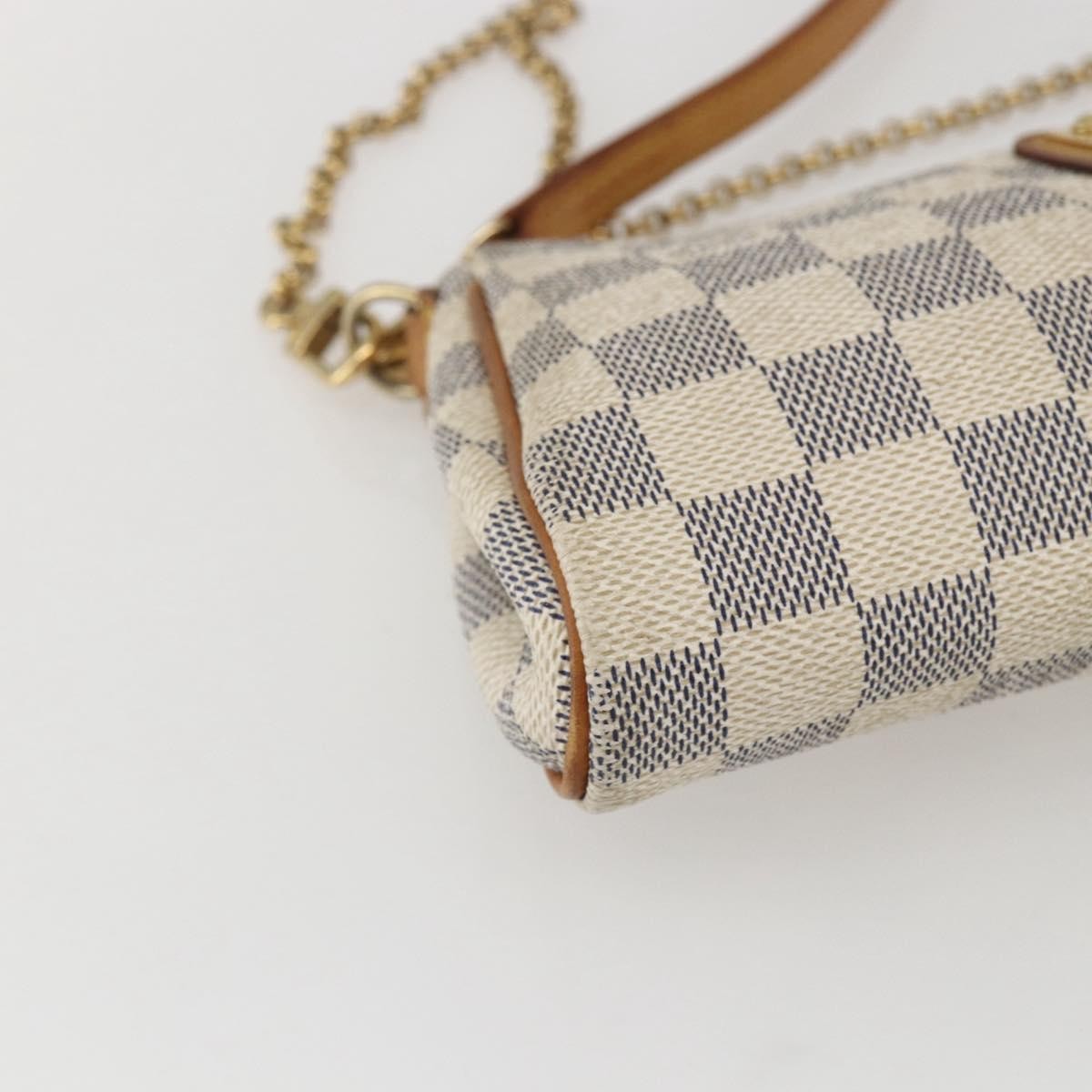 Louis Vuitton Eva Handbag Damier, BEIGE, CANVAS, Clutche & pouche