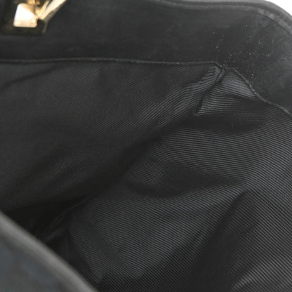 Gucci Vintage Bucket Shopping Tote GG Canvas, BLACK, CANVAS, Tote bag