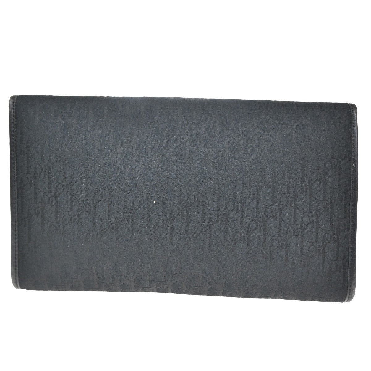 Christian Dior Vintage Chain Flap Shoulder Bag Diorissimo Canvas, BLACK, CANVAS, Shoulder bag