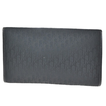 Christian Dior Vintage Chain Flap Shoulder Bag Diorissimo Canvas, BLACK, CANVAS, Shoulder bag