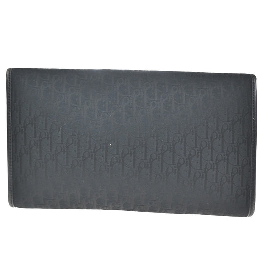 Christian Dior Vintage Chain Flap Shoulder Bag Diorissimo Canvas, BLACK, CANVAS, Shoulder bag