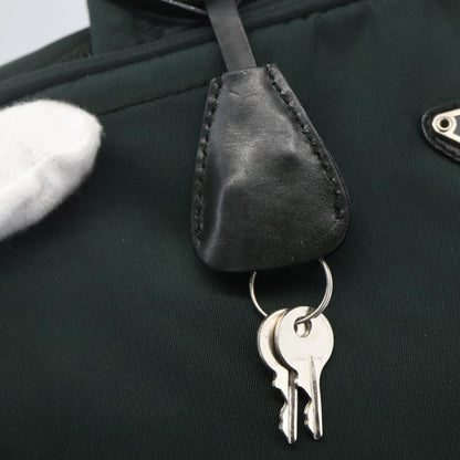 Prada Bowling Shoulder Bag Tessuto, GREEN, NYLON, Handbag