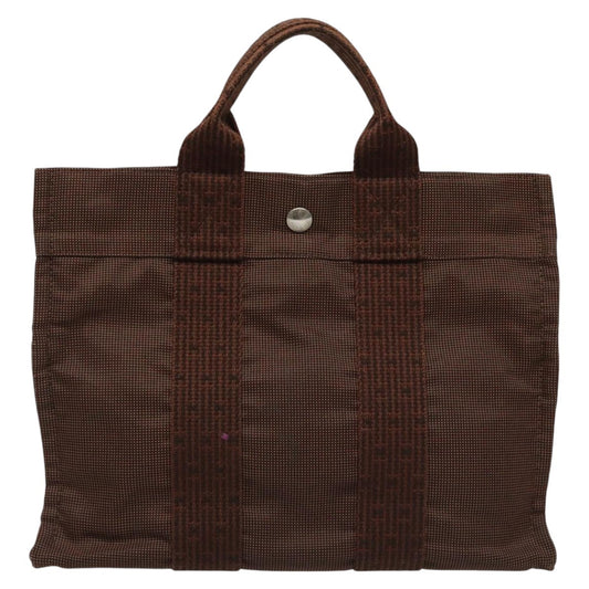 Hermes Fourre-tout Herline Fourre-tout Herline, BROWN, CANVAS, Tote bag