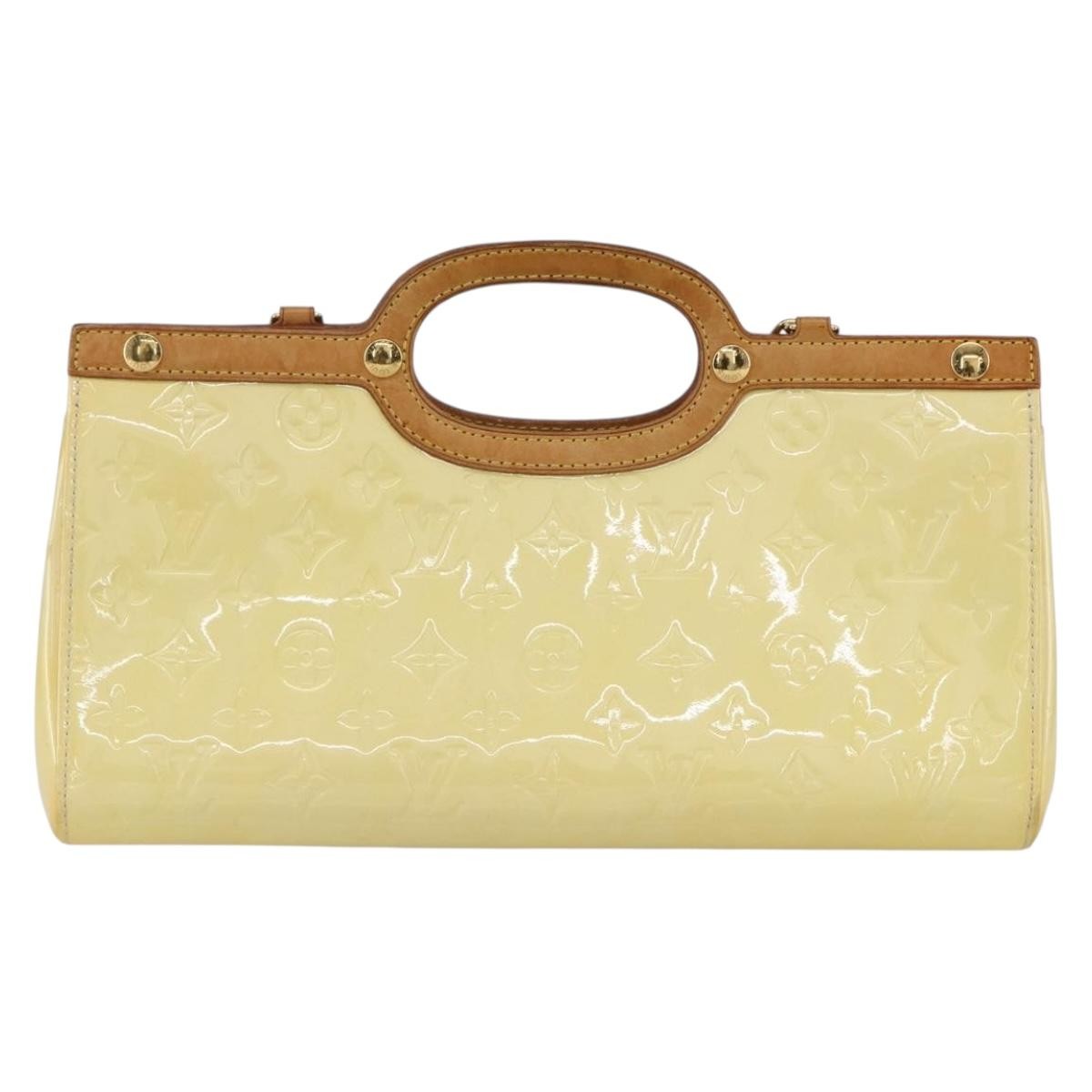 Louis Vuitton Roxbury Drive Handbag Monogram Vernis, BEIGE, PATENT_LEATHER, Handbag