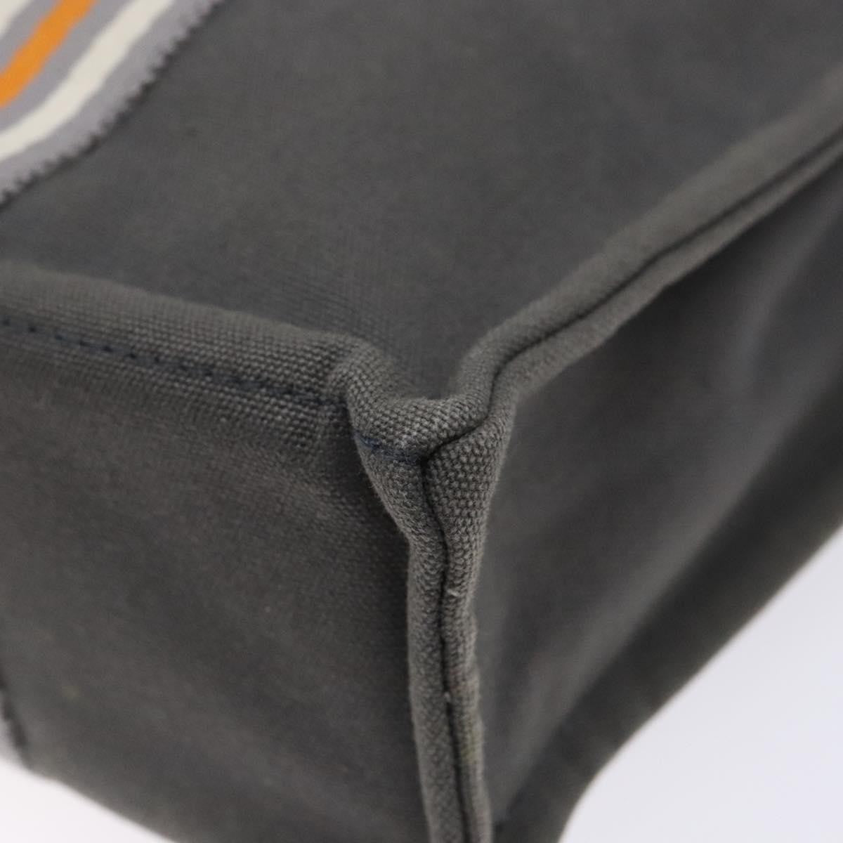Hermes Fourre Tout Tote Canvas, GRAY, CANVAS, Tote bag