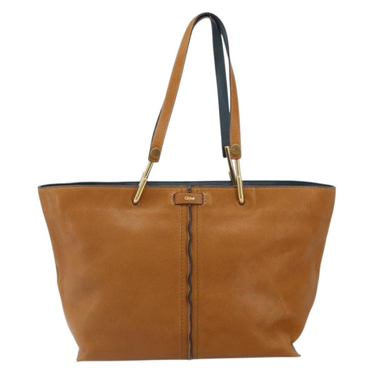 Chloe Keri Tote Leather, BROWN, LEATHER, Tote bag