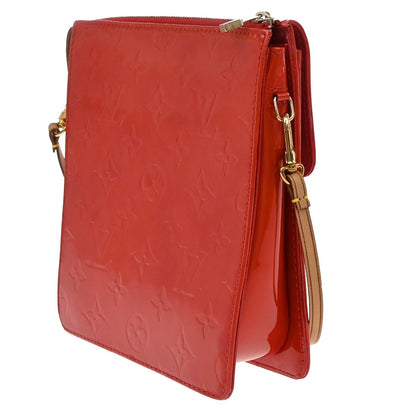Louis Vuitton Mott Handbag Monogram Vernis, RED, PATENT_LEATHER, Clutche & pouche
