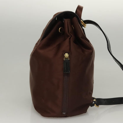 Balenciaga Vintage Backpack Nylon, Brown, Nylon, Backpack