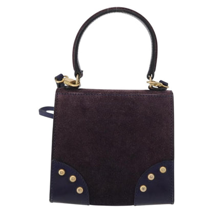 Celine Handbag Suede, PURPLE, SUEDE, Handbag