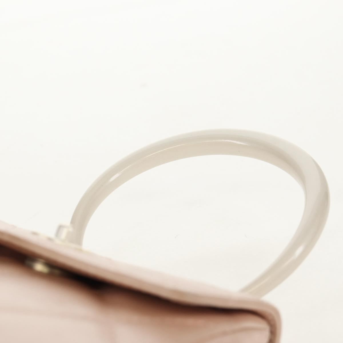 Chanel Ring Flap Bag Quilted Leather, PINK, LEATHER, Clutche & pouche