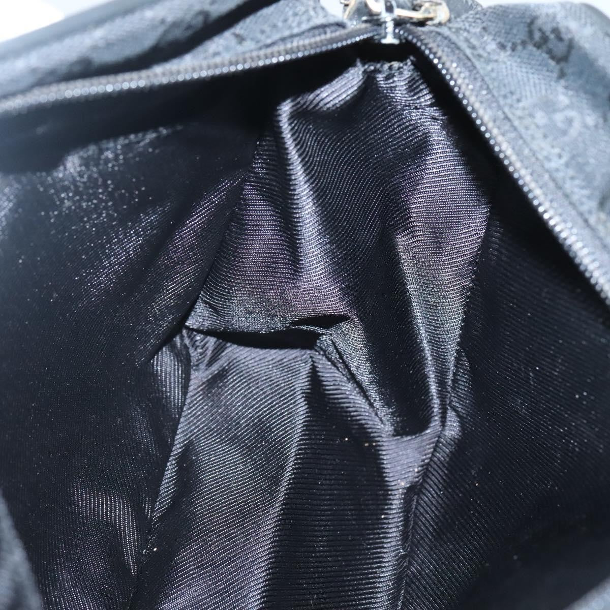 Gucci Flap Messenger Bag GG Coated Canvas, BLACK, CANVAS, Shoulder bag