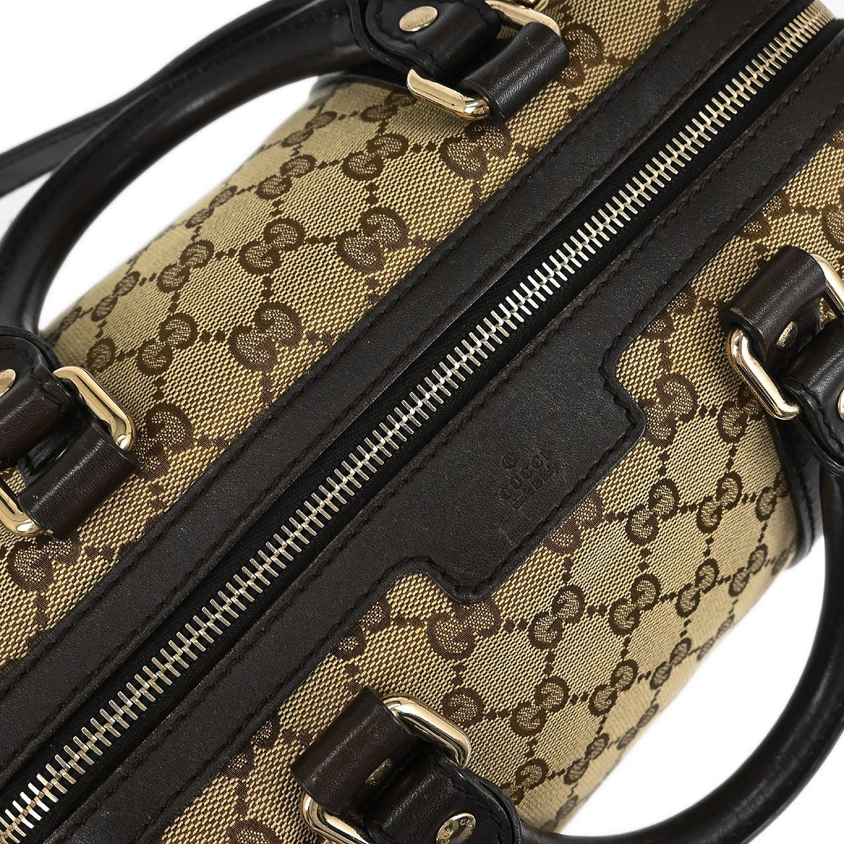 Gucci Abbey Boston Bag GG Canvas, BEIGE, CANVAS, Handbag