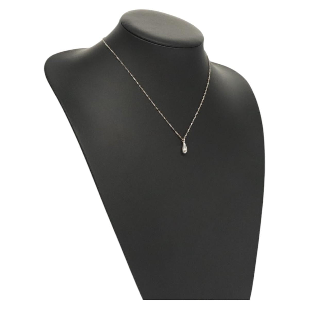 Tiffany & Co. Elsa Peretti Teardrop Necklace Silver 925, SILVER, SILVER, Necklace