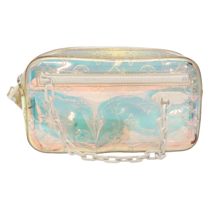 Louis Vuitton Pochette Volga Limited Edition Monogram Prism PVC, SILVER, PVC, Clutche & pouche