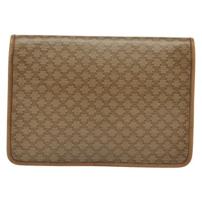 Celine Macadam Pochette Classic, BEIGE, PVC, Clutche & pouche