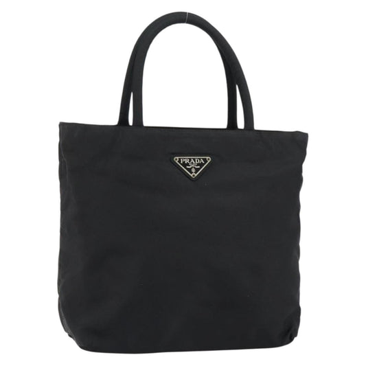 Prada Vintage Zip Tote Tessuto, BLACK, NYLON, Tote bag