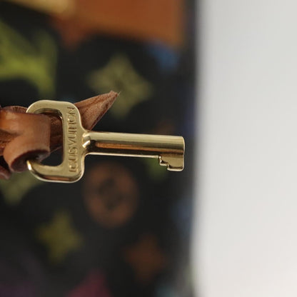 Louis Vuitton Speedy Handbag Monogram Multicolor, BLACK, CANVAS, Handbag