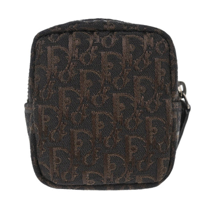 Christian Dior Vintage Trotter Pouch Canvas, BROWN, CANVAS, Clutche & pouche