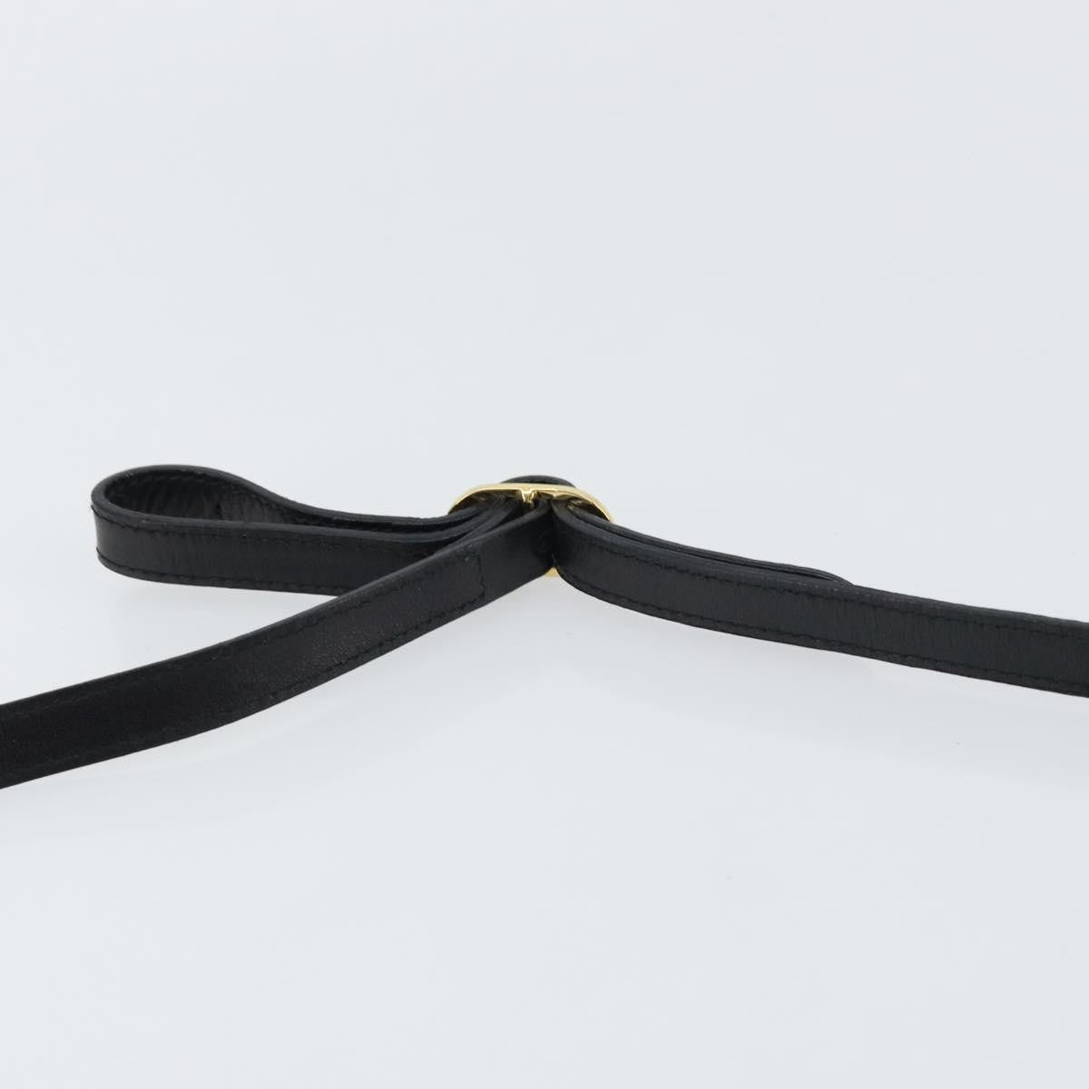 Salvatore Ferragamo Vintage Shoulder Bag Leather, BLACK, LEATHER, Shoulder bag