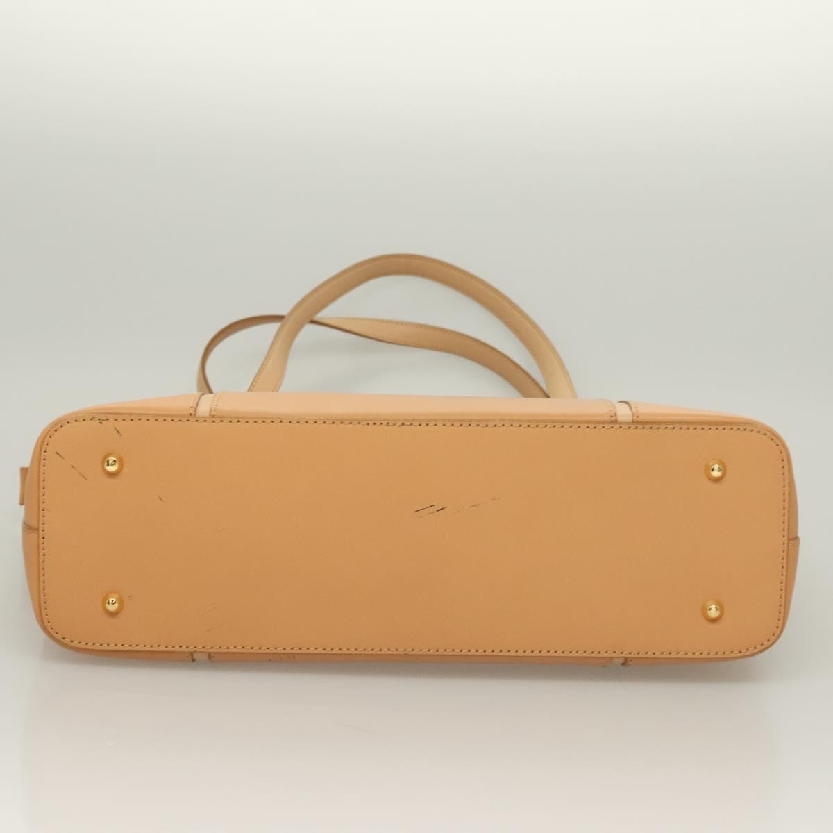 Burberry Handle Tote Leather, BEIGE, LEATHER, Tote bag