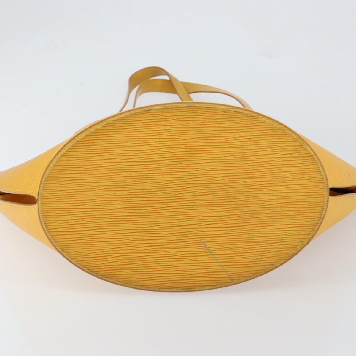 Louis Vuitton Saint Jacques Handbag Epi Leather, YELLOW, LEATHER, Shoulder bag
