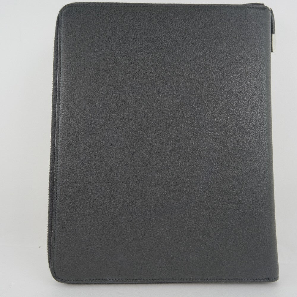 Christian Dior Homme Document Clutch Printed Leather, BLACK, LEATHER, Clutche & pouche