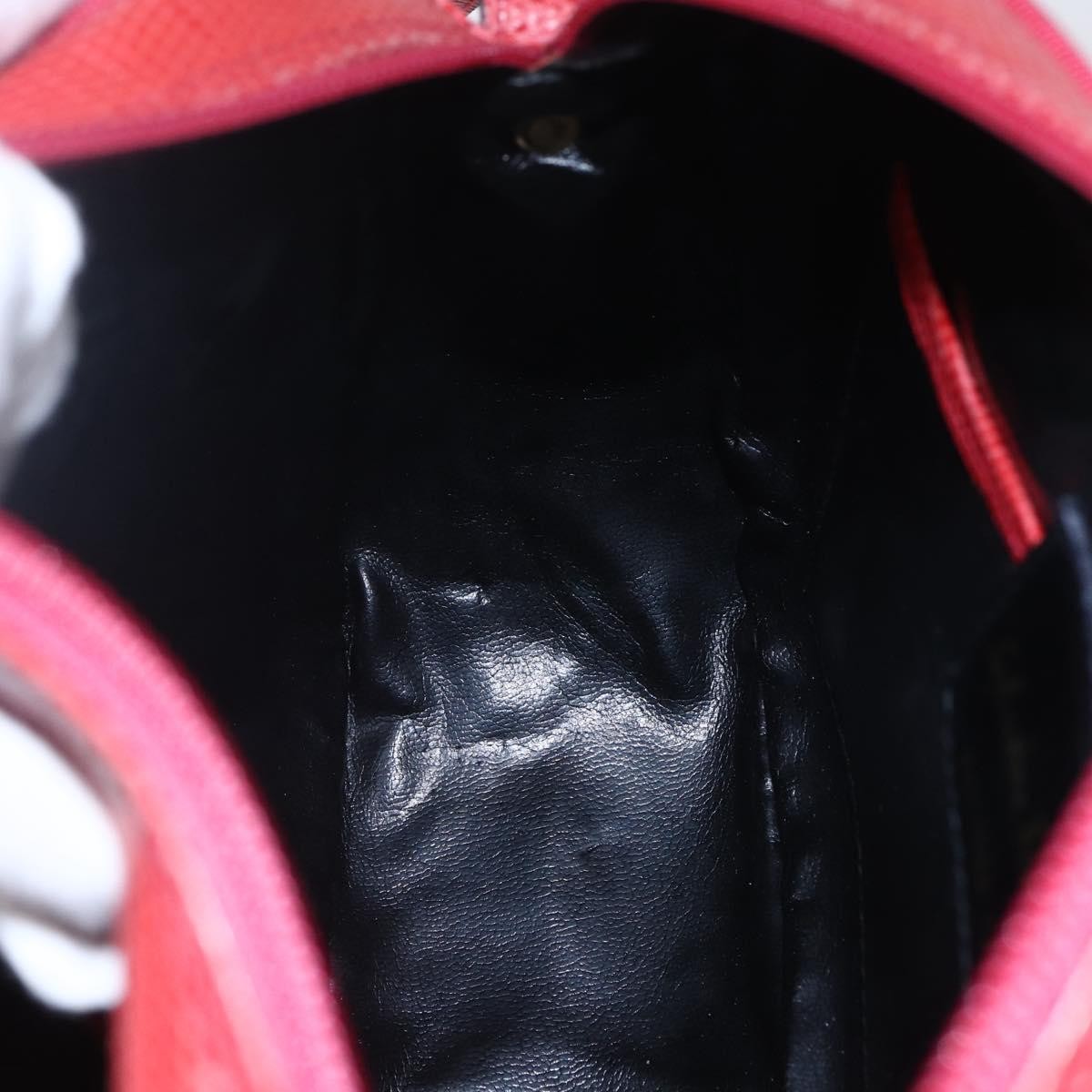 Salvatore Ferragamo Vala Shoulder Bag Embossed Leather, RED, LEATHER, Shoulder bag