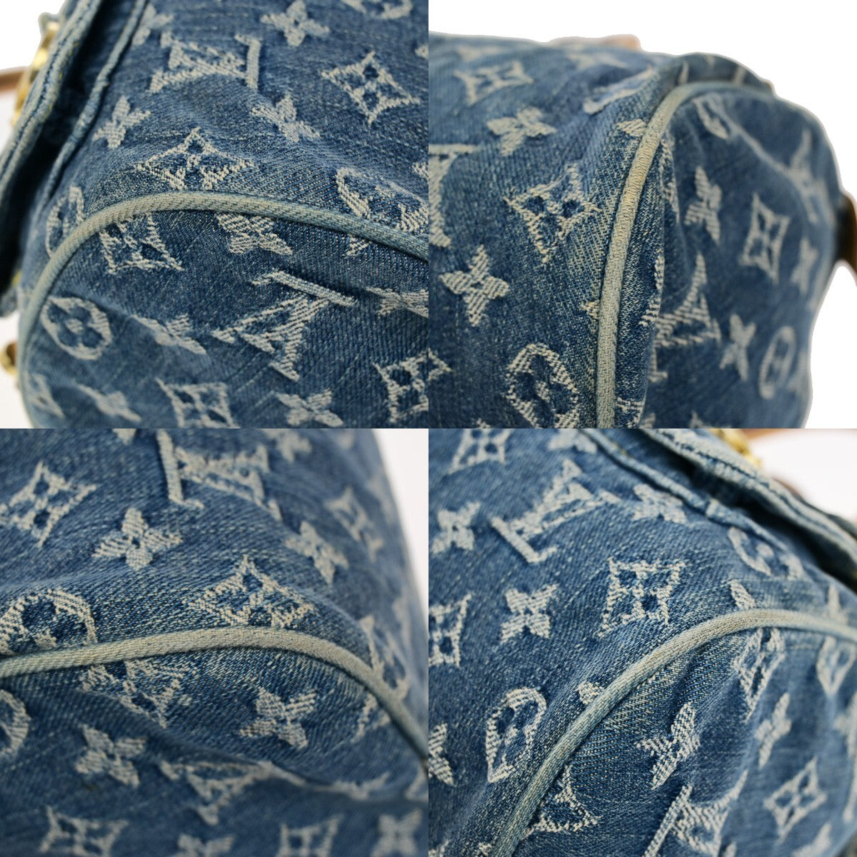 Louis Vuitton Neo Speedy Bag Denim, BLUE, DENIM_JEANS, Handbag