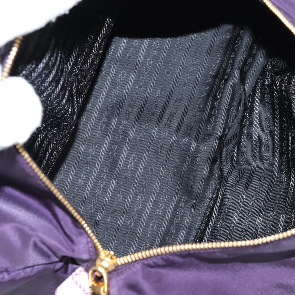 Prada Vintage Boston Bag Nylon, PURPLE, NYLON, Bag