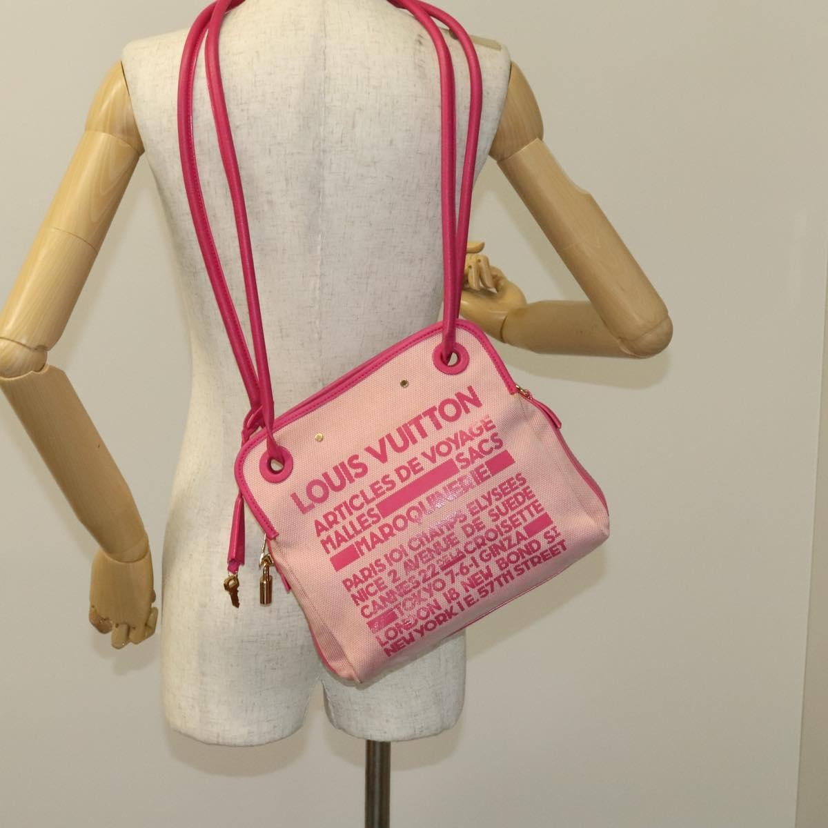 Louis Vuitton Articles de Voyage Rider Travel Shopper Canvas, PINK, CANVAS, Shoulder bag