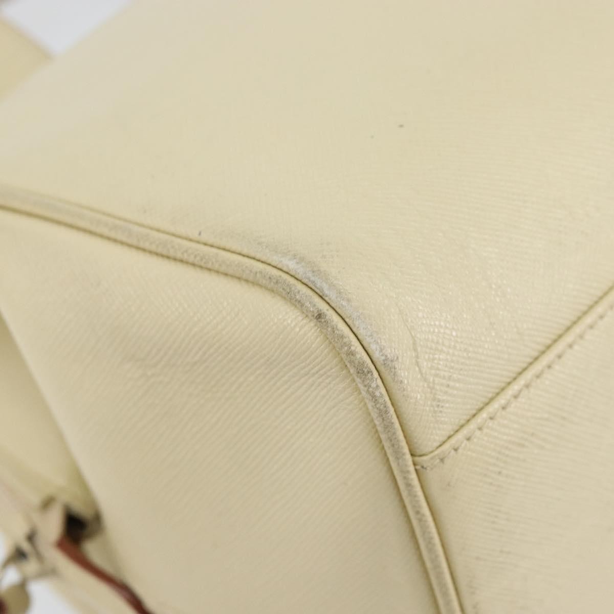 Prada Vintage Handbag Leather, BEIGE, LEATHER, Handbag