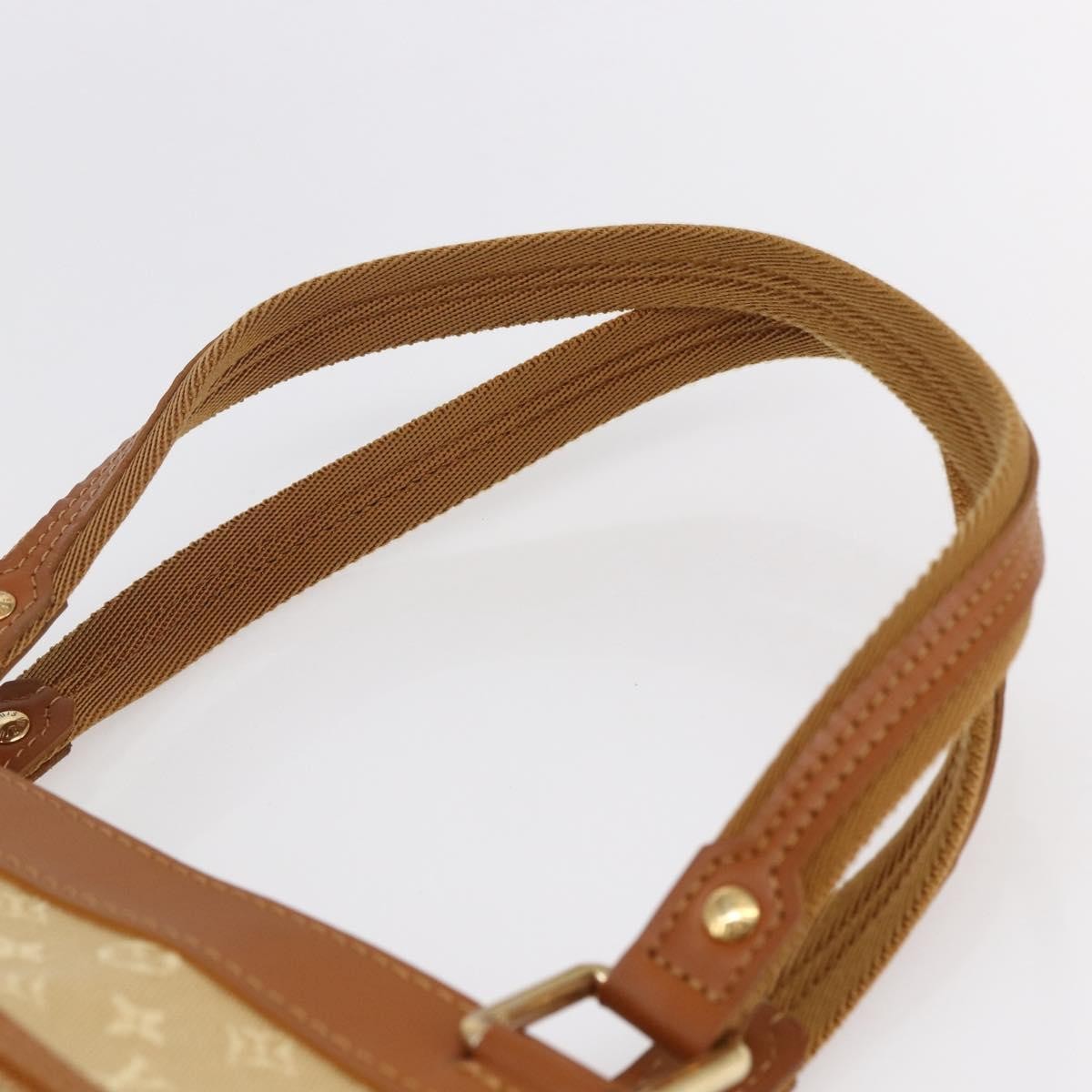 Louis Vuitton Lucille Handbag Mini Lin, BEIGE, CANVAS, Handbag