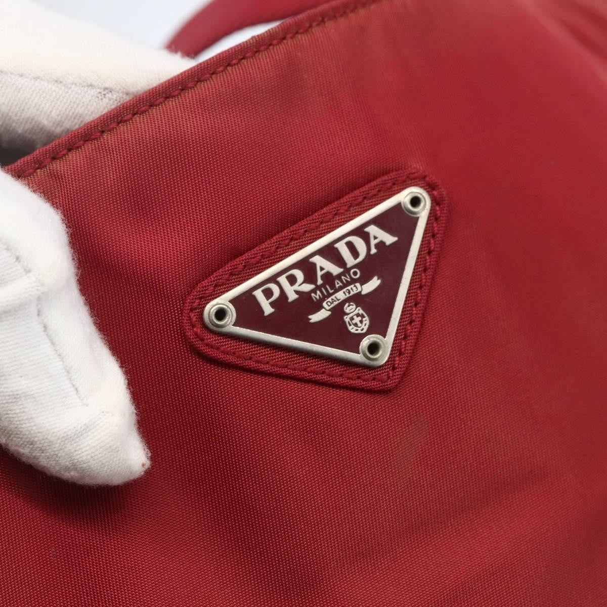 Prada Vintage Tote Tessuto, RED, NYLON, Tote bag
