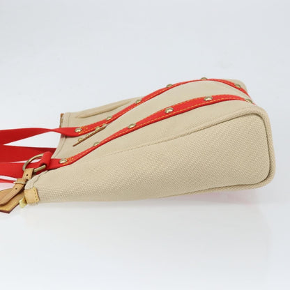 Louis Vuitton Antigua Tote Canvas, BEIGE, CANVAS, Tote bag