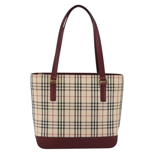 Burberry Nova Check Tote Canvas and Leather, BEIGE, CANVAS, Tote bag
