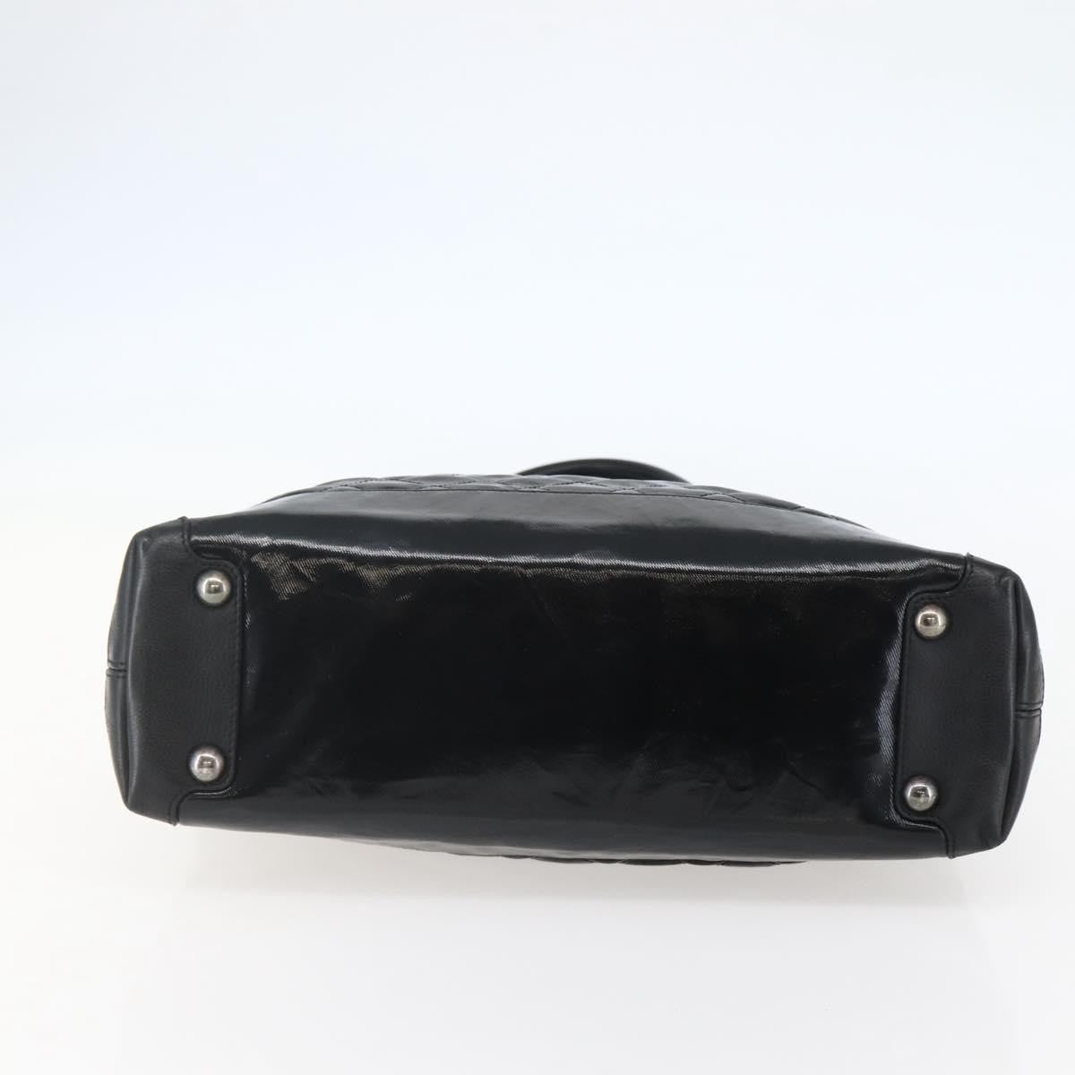 Chanel CC Charm Zip Tote Quilted Coated Canvas, BLACK, CANVAS, Tote bag