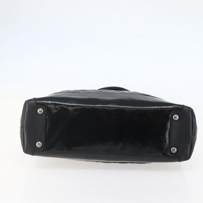 Chanel CC Charm Zip Tote Quilted Coated Canvas, BLACK, CANVAS, Tote bag