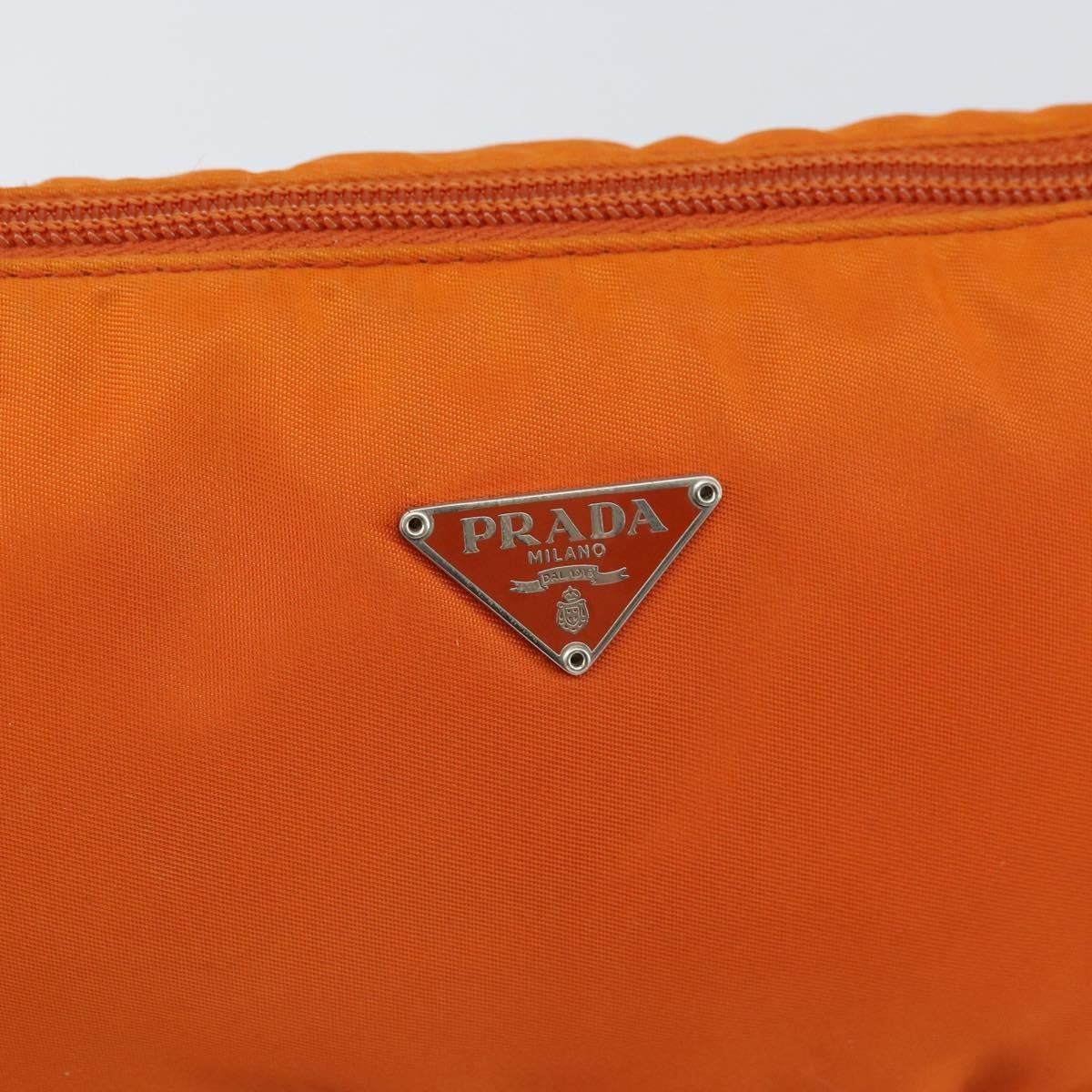 Prada Pochette Shoulder Bag Tessuto, ORANGE, NYLON, Clutche & pouche