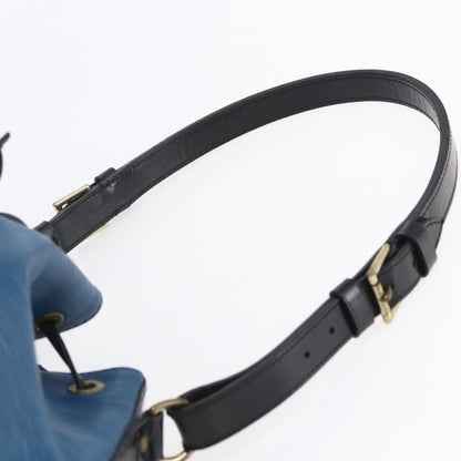 Louis Vuitton Petit Noe Handbag Two Tone Epi Leather, BLACK, LEATHER, Handbag