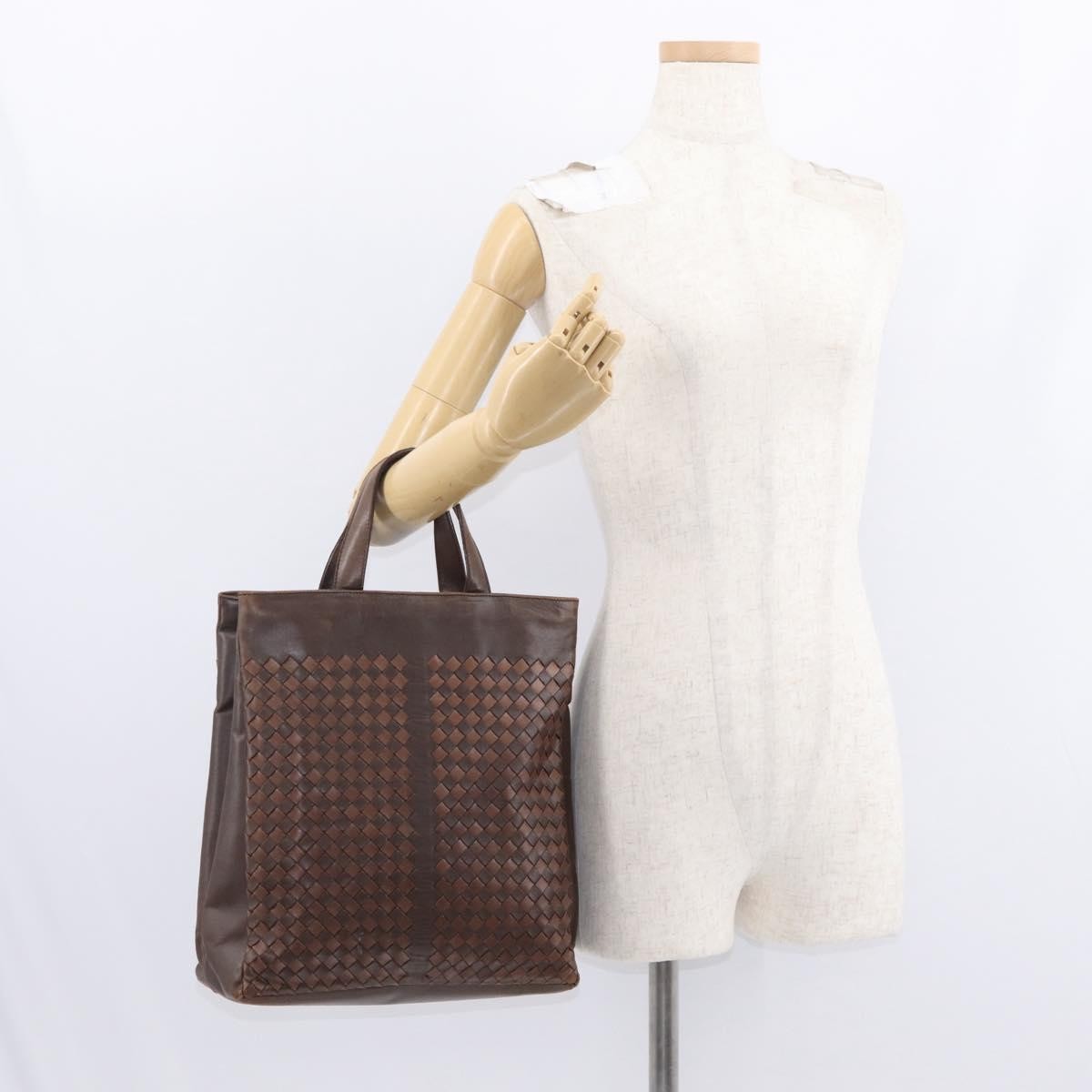 Bottega Veneta Tote Intrecciato Nappa, BROWN, LEATHER, Tote bag