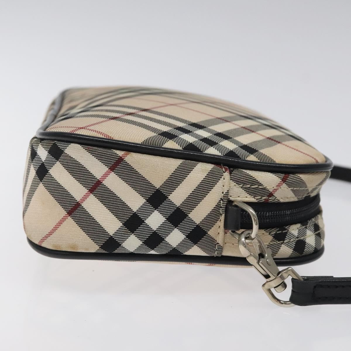 Burberry Nova check Pochette Canvas, BEIGE, NYLON, Clutche & pouche