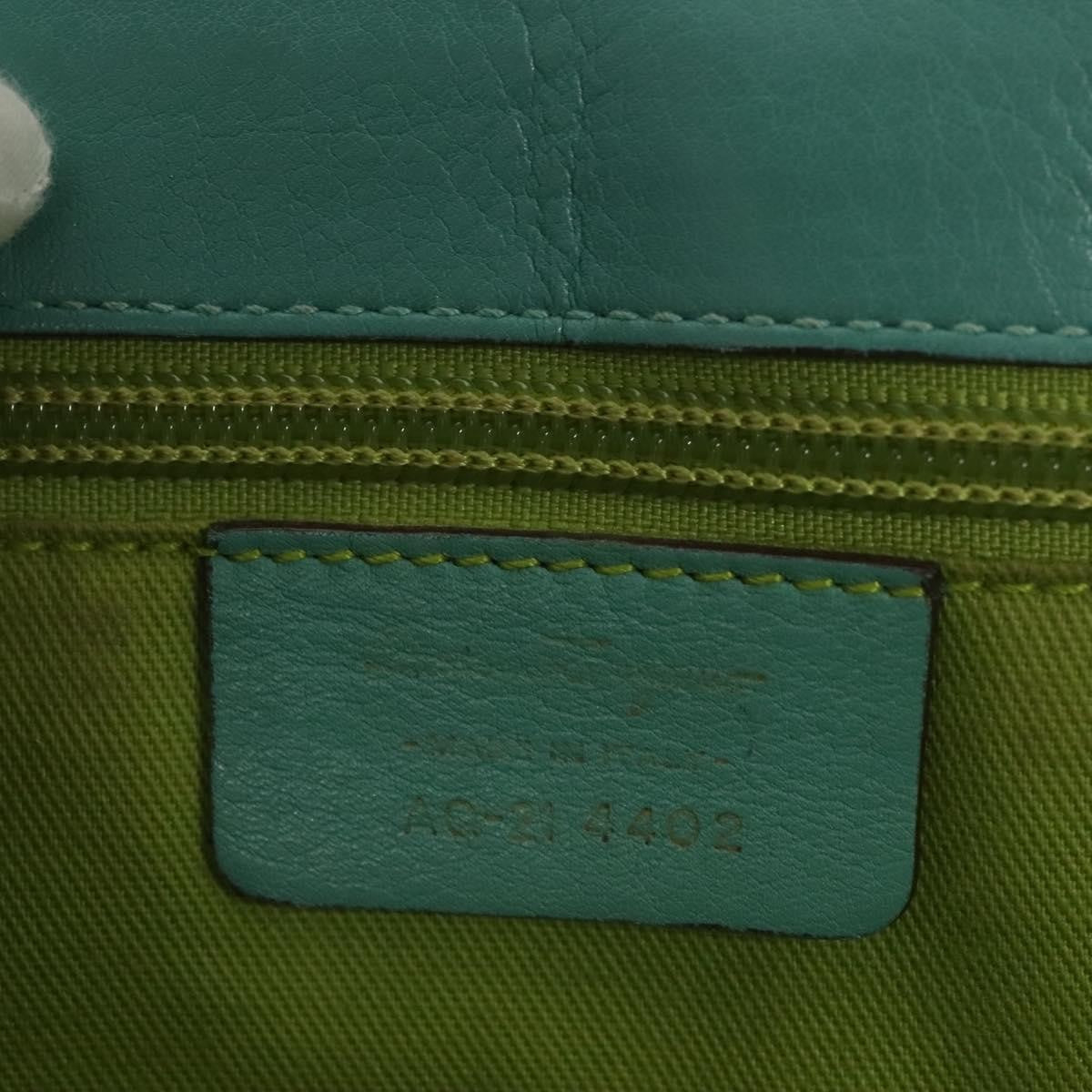 Salvatore Ferragamo Virna Satchel Leather, TURQUOISE, LEATHER, Handbag