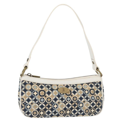 Celine Vintage Pochette Shoulder Bag Canvas, NAVY, CANVAS, Clutche & pouche