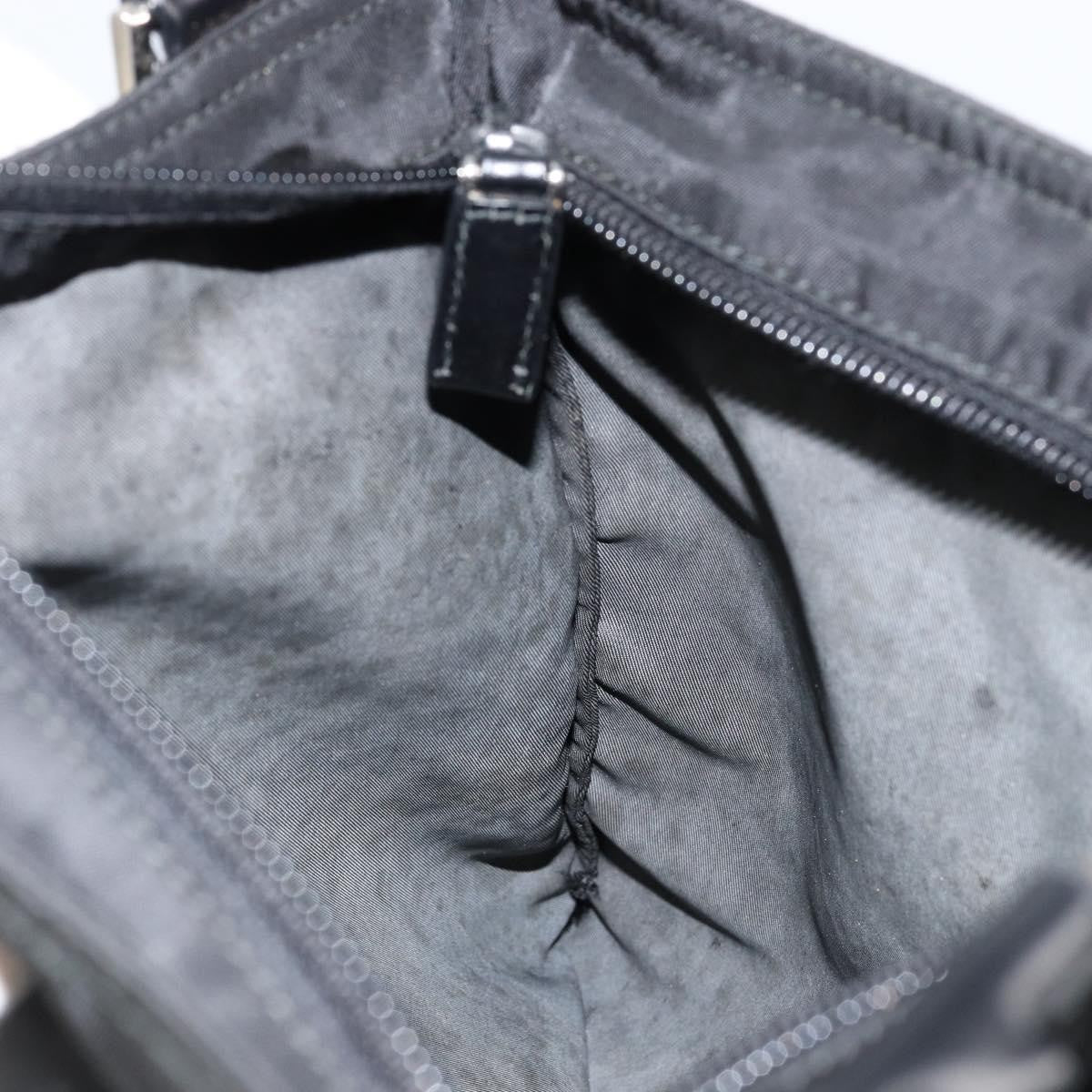 Prada Front Pocket Messenger Bag Tessuto, BLACK, NYLON, Shoulder bag