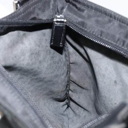 Prada Front Pocket Messenger Bag Tessuto, BLACK, NYLON, Shoulder bag