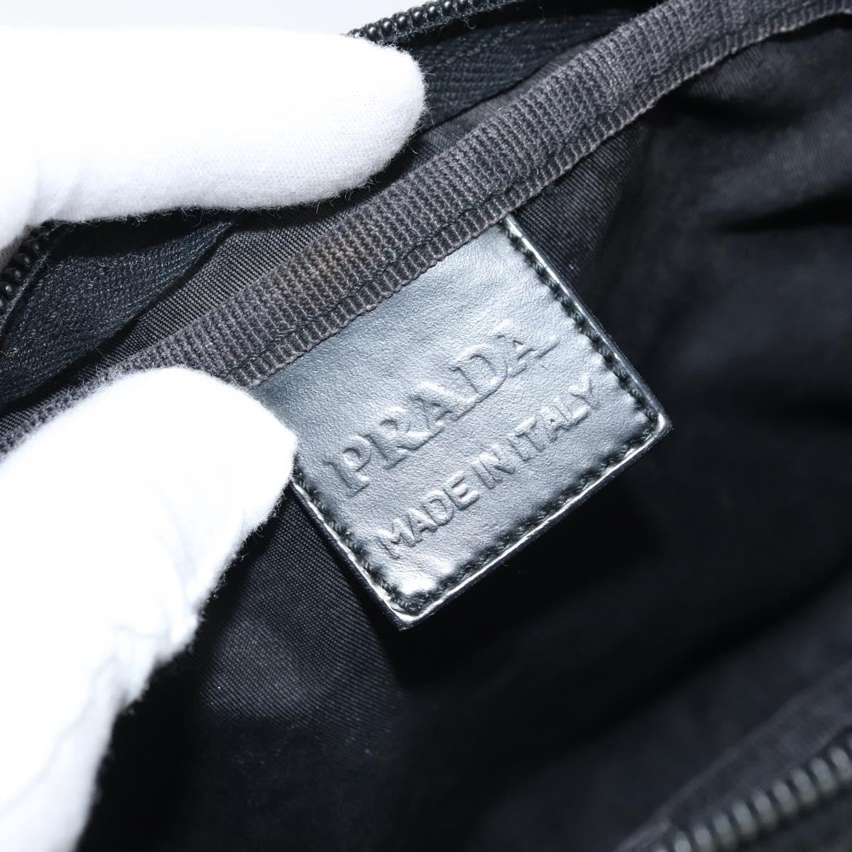 Prada Vintage Pouch Tessuto, BLACK, NYLON, Clutche & pouche