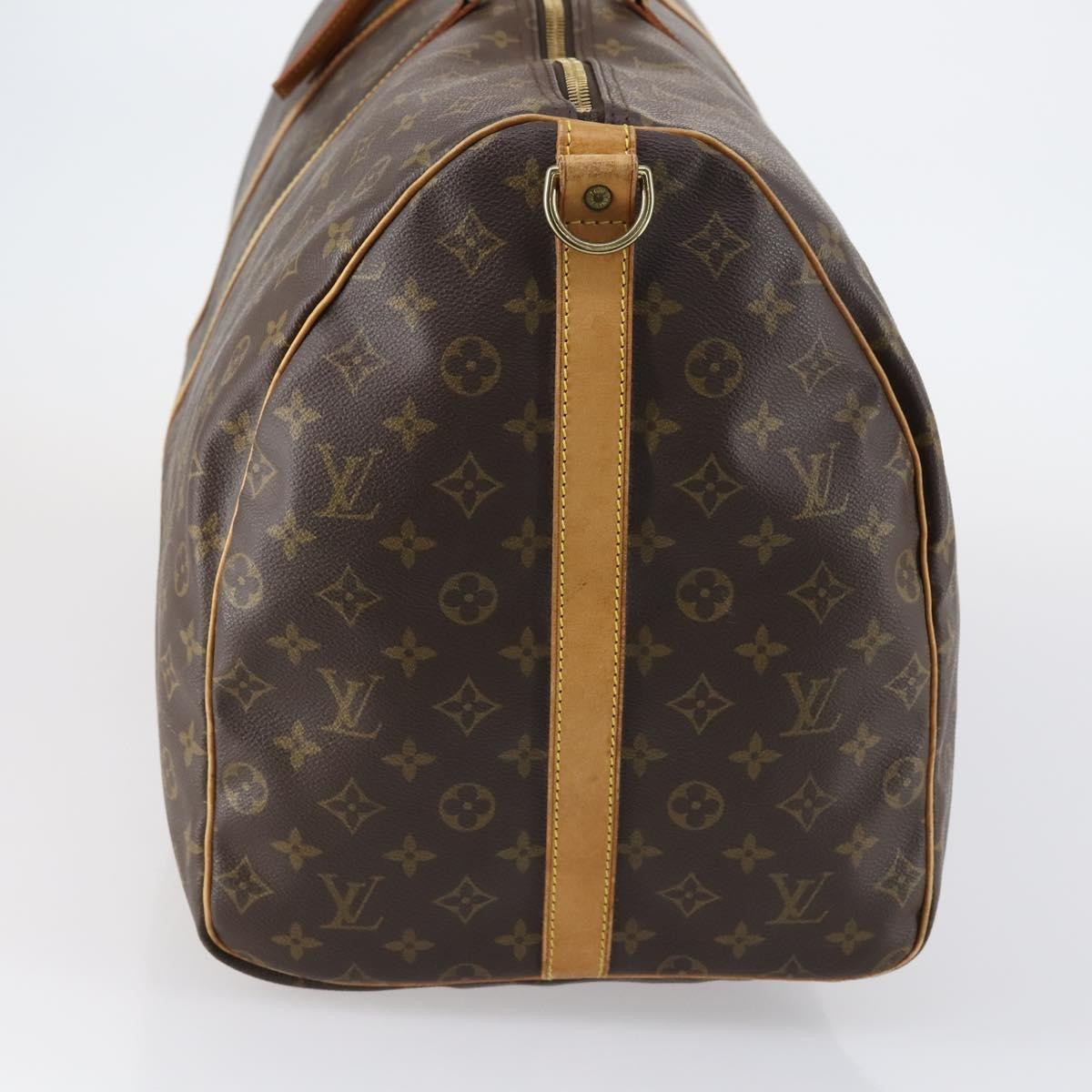 Louis Vuitton Keepall Bandouliere Bag Monogram Canvas, BROWN, CANVAS, Travel bag