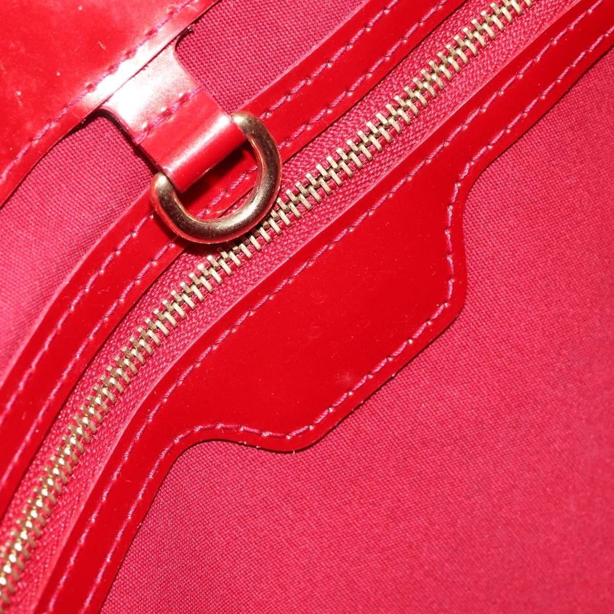 Louis Vuitton Wilshire Handbag Monogram Vernis, RED, PATENT_LEATHER, Handbag
